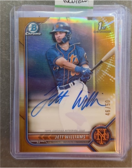 2022 Bowman Chrome Draft #BDC-190 Jett Williams — front