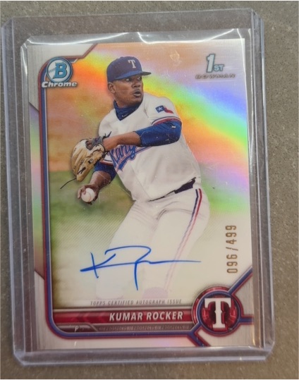 2022 Bowman Chrome #CDA-KR Kumar Rocker — front