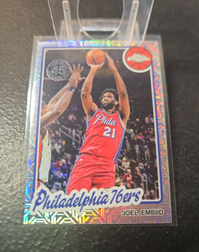 2025-26 Topps 1980-81 Chrome Mojo #TC-JBE Joel Embiid — front