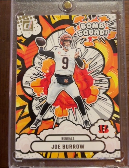 2025 Donruss #BS-JBW Joe Burrow Bomb Squad — front