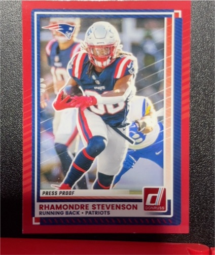 2025 Donruss #63 Rhamondre Stevenson — front
