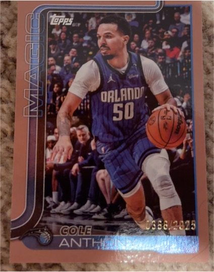 2025-26 Topps #91 Cole Anthony — front