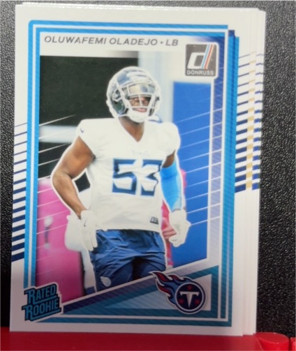 2025 Donruss #384 Oluwafemi Oladejo — front
