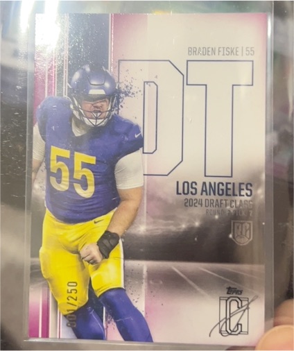2024 Topps Signature Class #142 Braden Fiske — front