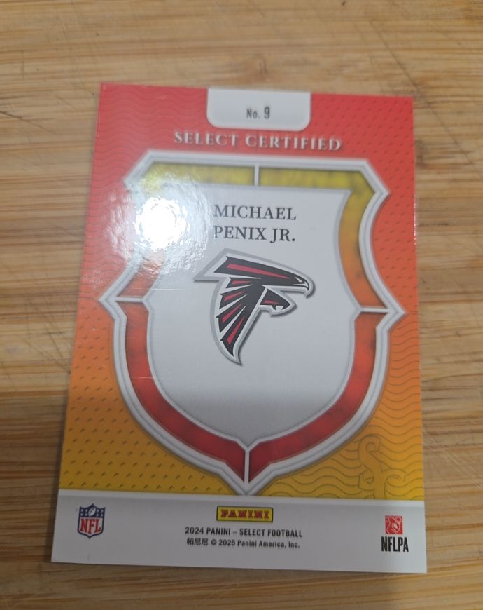 2024 Panini Select Select Certified Rookies #9 Michael Penix Jr. — front