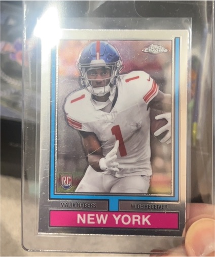 2024 Topps Chrome 1974 Throwback #74TF-7 Malik Nabers — front