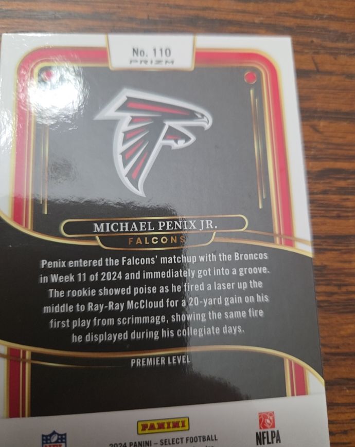 2024 Panini Select Premier Level #110 Michael Penix Jr. — front