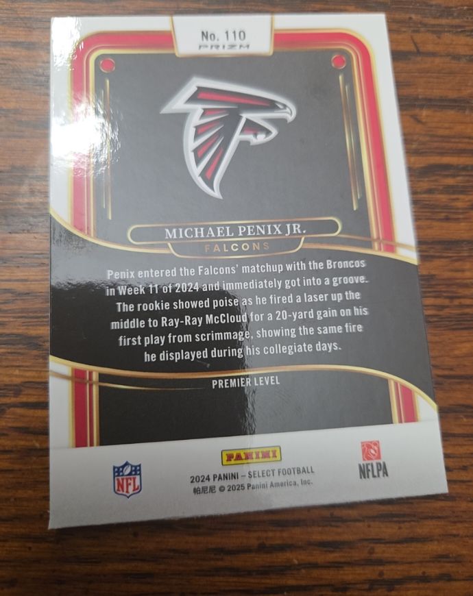 2024 Panini Select Football #110 Michael Penix Jr. — front
