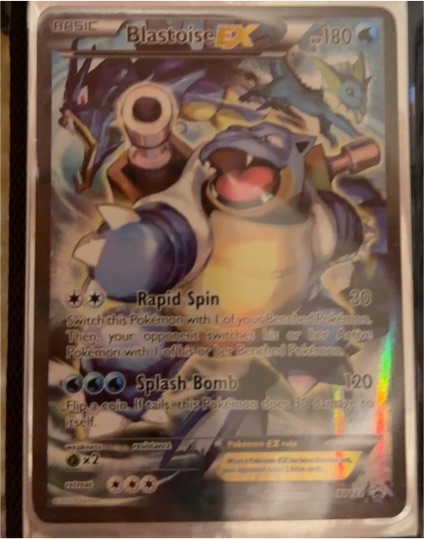 2016 Pokémon XY Black Star Promo #XY122 Blastoise EX — front