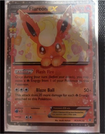 2016 Pokemon Generations Radiant Collection #RC6/RC32 Flareon EX — front