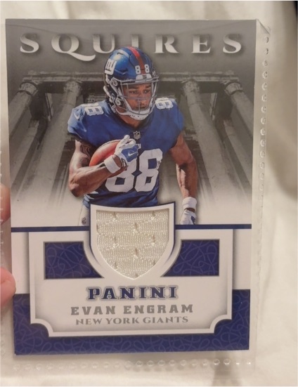2017 Panini Squires Jerseys #SQ-EE Evan Engram — front