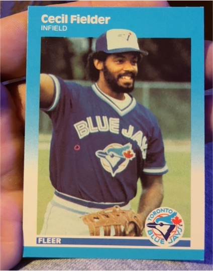 1987 Fleer Update #U-31 Cecil Fielder — front