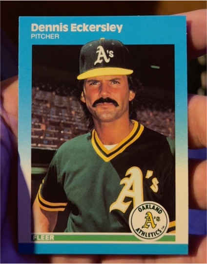 1987 Fleer Update #U-30 Dennis Eckersley — front