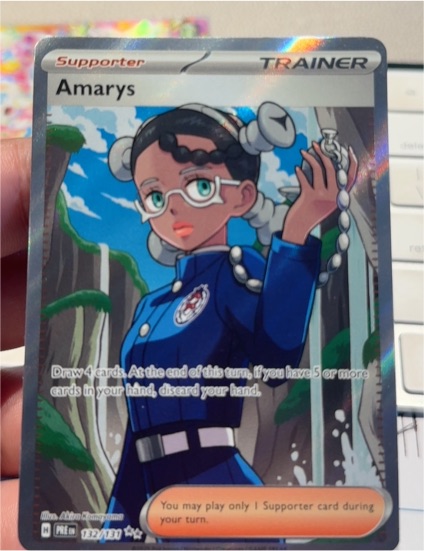 2025 Pokémon Scarlet & Violet Prismatic Evolutions #132 Amarys — front