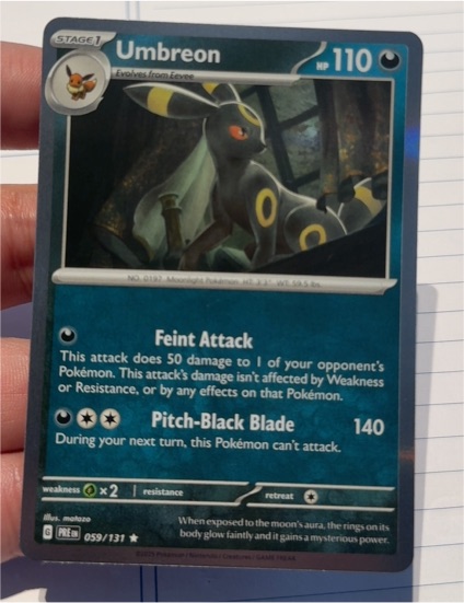2025 Pokémon SV: Prismatic Evolutions #059 Umbreon — front