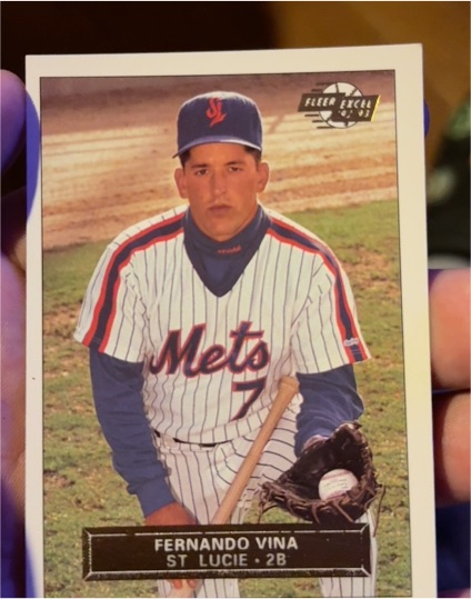 1993 Fleer Excel Fernando Vina # not visible — front