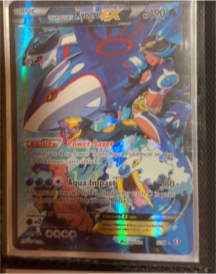 Pokemon TCG Double Crisis Team Aqua's Kyogre EX #6 — front