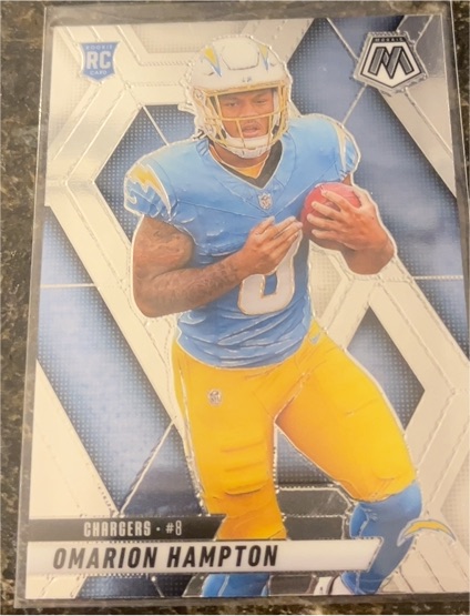 2025 Panini Mosaic #335 Omarion Hampton — front