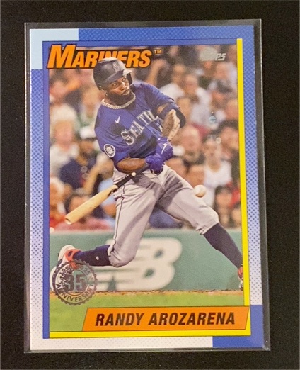 2025 Topps Series 1 1990 Topps Baseball #T90-73 Randy Arozarena — front