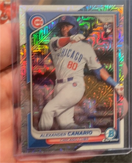 2024 Bowman Chrome Mojo Refractor #21 Alexander Canario — front