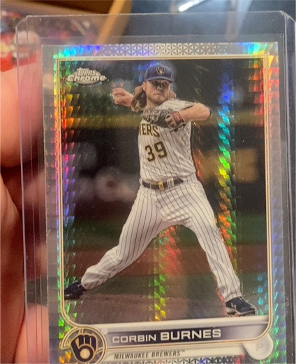 2022 Topps Chrome #71 Corbin Burnes — front