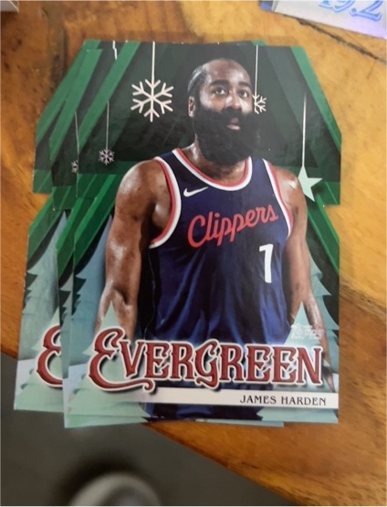 2025-26 Topps Holiday #EV-JH James Harden Evergreen — front