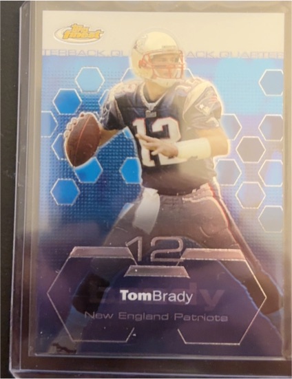 2003 Topps Finest #35 Tom Brady — front