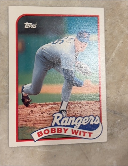 1989 Topps #548 Bobby Witt — front