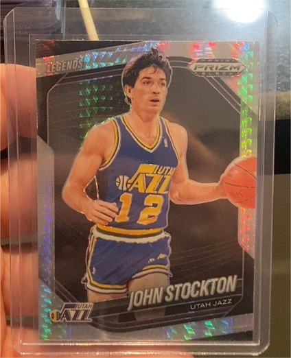 2024-25 Panini Prizm Black #283 John Stockton — front