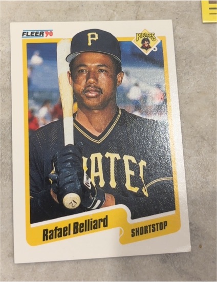 1990 Fleer #460 Rafael Belliard — front