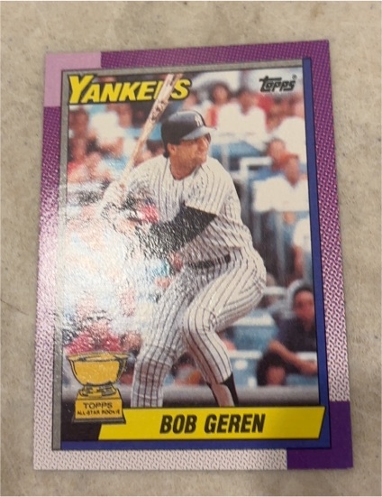1990 Topps #536 Bob Geren — front