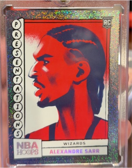 2024-25 Panini NBA Hoops Presentations #12 Alexandre Sarr RC Wizards — front
