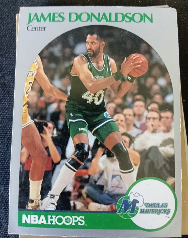 1990-91 NBA Hoops #85 James Donaldson — front