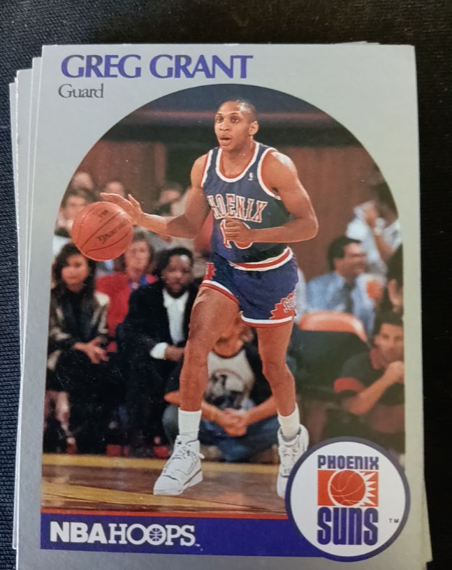 1990-91 NBA Hoops #235 Greg Grant — front