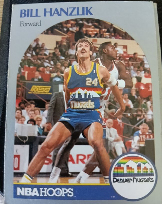 1990-91 Hoops #95 Bill Hanzlik Denver Nuggets — front