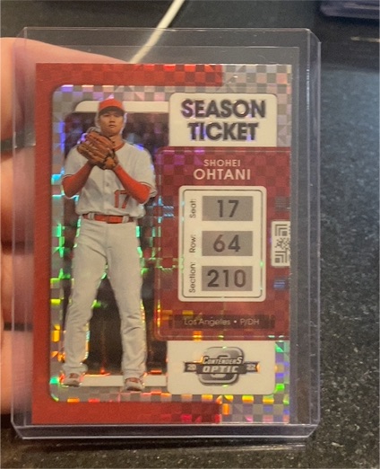 2022 Panini Chronicles Contenders Optic #4 Shohei Ohtani Season Ticket — front