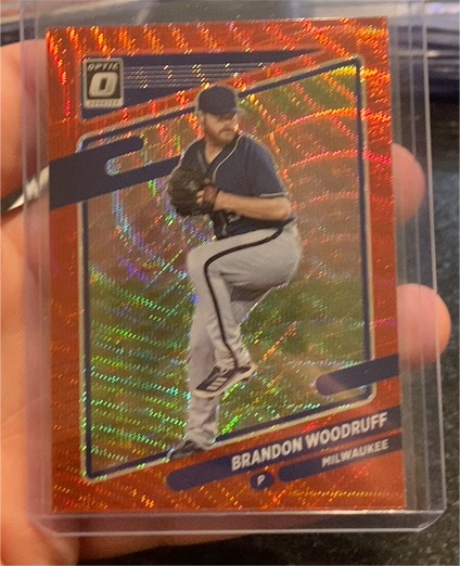 2021 Donruss Optic #187 Brandon Woodruff — front