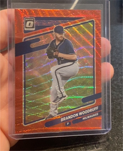 2021 Donruss Optic #187 Brandon Woodruff — front