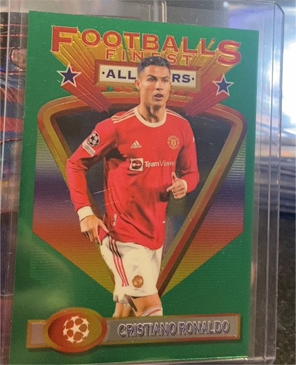 2021-22 Topps Finest Flashbacks UEFA Football All Stars #7 Cristiano Ronaldo — front