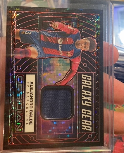2023-24 Panini Obsidian #GG-AB Alejandro Balde Galaxy Gear — front