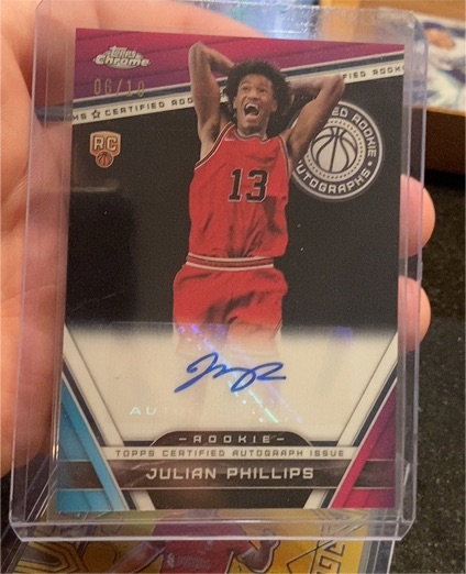 2023-24 Topps Chrome Certified Rookie Autograph #CRA-JP Julian Phillips — front