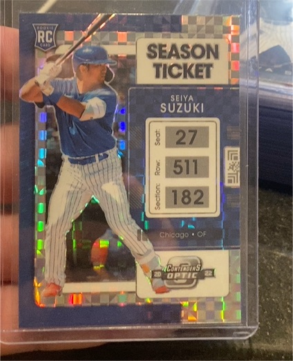 2022 Panini Chronicles Contenders Optic Season Ticket #2 Seiya Suzuki — front