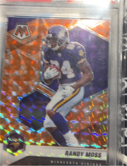 2023 Panini Mosaic Orange #24 Randy Moss — front