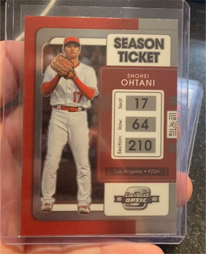2022 Panini Chronicles Contenders Optic Season Ticket #4 Shohei Ohtani — front