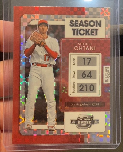 2022 Panini Chronicles Contenders Optic #4 Shohei Ohtani Season Ticket — front