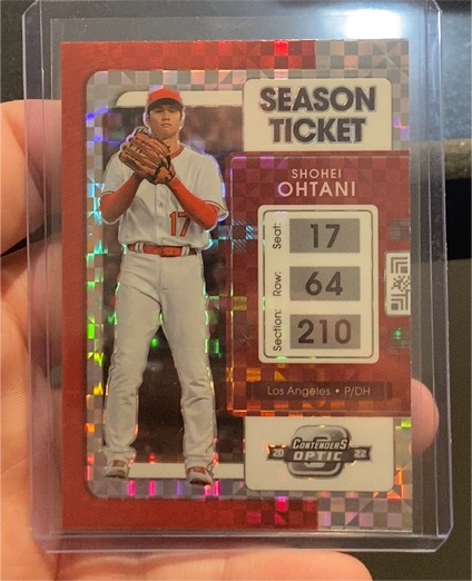 2022 Panini Chronicles Contenders Optic #4 Shohei Ohtani Season Ticket — front