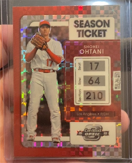 2022 Panini Chronicles Contenders Optic #4 Shohei Ohtani — front