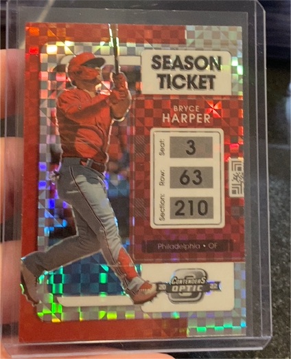 2022 Panini Chronicles Contenders Optic #25 Bryce Harper — front