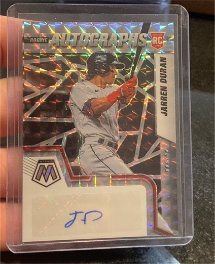 2022 Panini Mosaic Rookie Autographs #RAM-JD Jarren Duran — front
