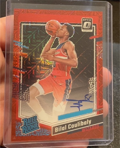2023-24 Donruss Optic Rated Rookie Red Choice Bilal Coulibaly Auto — front